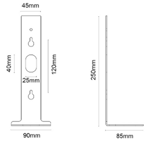 Bilde av TUBE WALL HYLLE - SG ARMATUREN